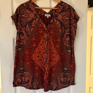 Lucky Brand cap sleeve tee size 1X